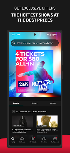 Live Nation At The Concert screenshot