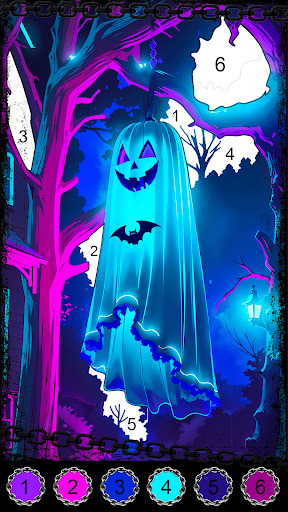 Dark, Horror Color by Number screenshot