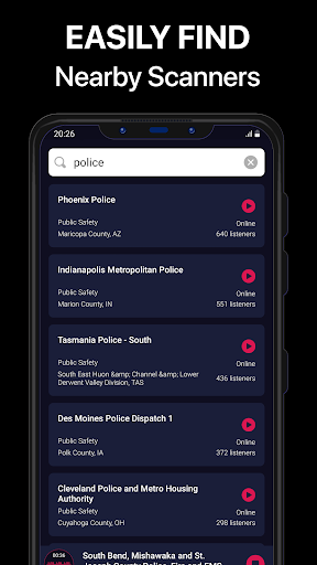 Police Scanner Pro - App screenshot