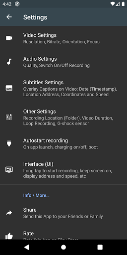 Droid Dashcam - Video Recorder screenshot