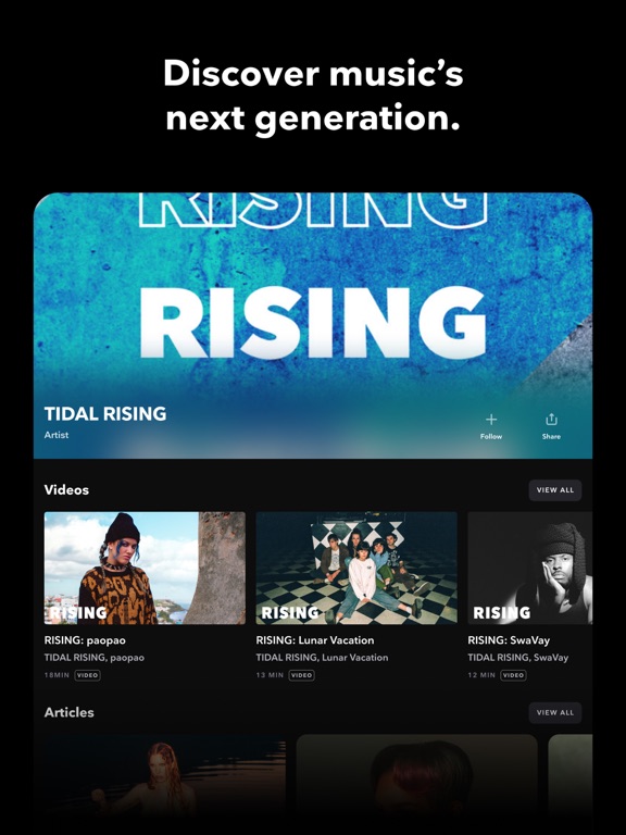 TIDAL Music: HiFi sound screenshot