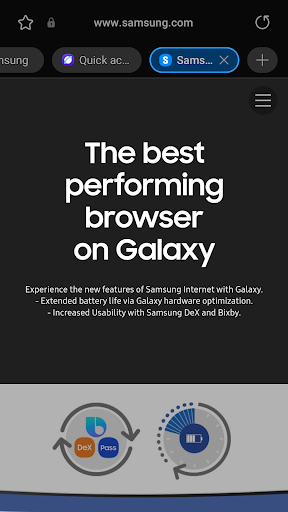 Samsung Internet Browser screenshot