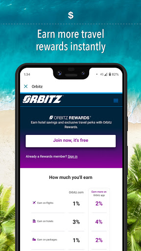 Orbitz Hotels & Flights screenshot