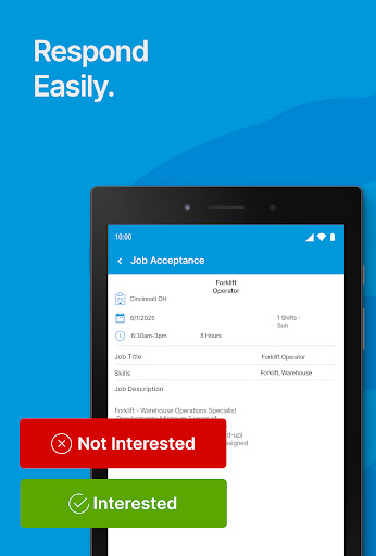 Staffmark WorkNOW screenshot