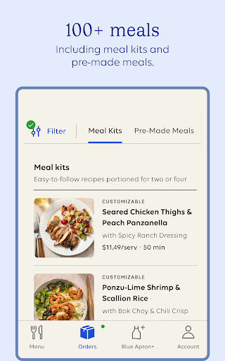 Blue Apron screenshot