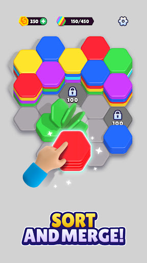 Hexa Sort screenshot