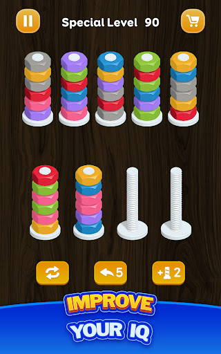 Nut Sort - Color Puzzle Games screenshot