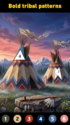 Tribal Art Coloring Book screenshot