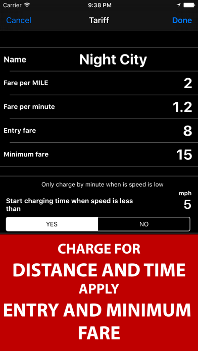 Taximeter screenshot