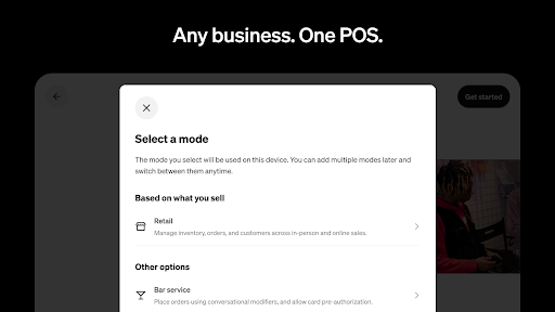 Square Point of Sale: Payment screenshot