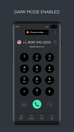 Phoner 2nd Phone Number + Text screenshot