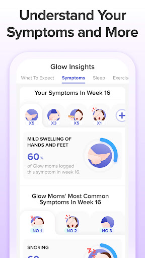 Pregnancy Tracker App | Glow screenshot