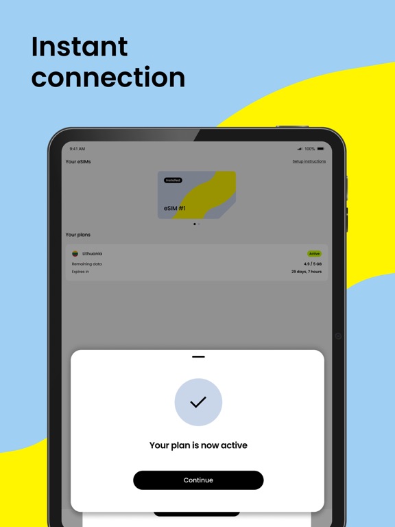 Saily: An eSIM travel app screenshot