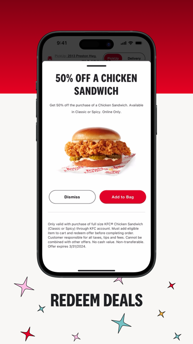 KFC US - Ordering App screenshot