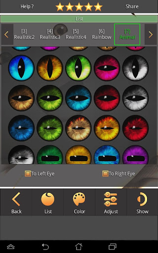 FoxEyes - Change Eye Color screenshot