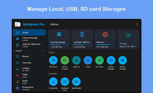 AnExplorer Pro File Transfer screenshot