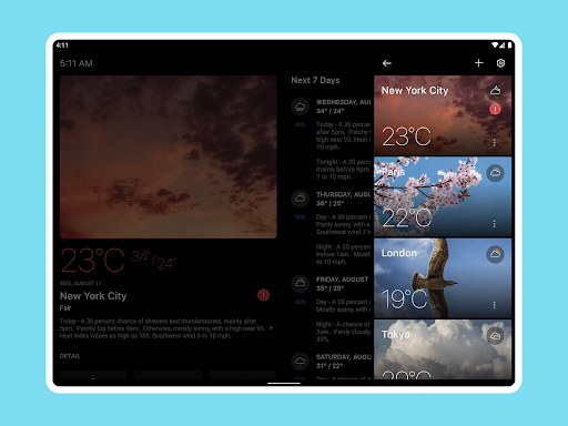Today Weather:Data by NOAA/NWS screenshot