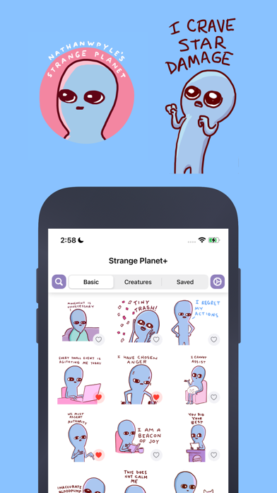 Strange Planet Stickers screenshot