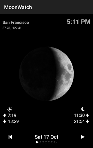 Moon Calendar Watch screenshot