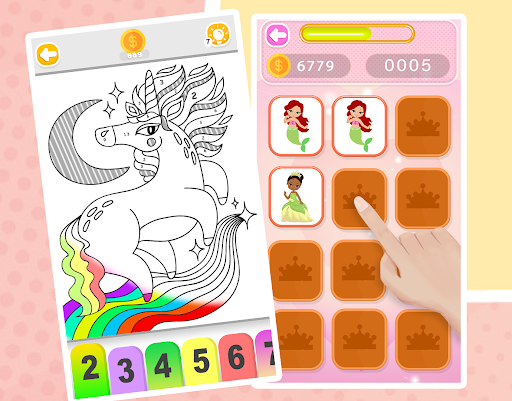 Princess Coloring Book Glitter screenshot