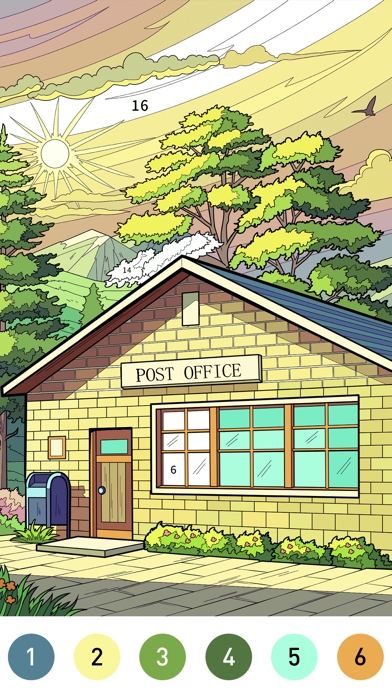 Nostalgia Color by number game screenshot