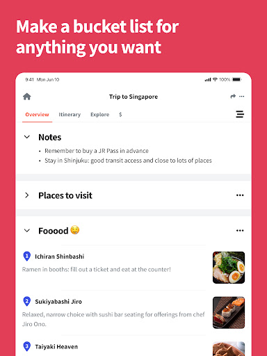 Wanderlog - Trip Planner App screenshot