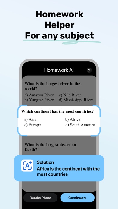Homework AI - Math & Essay App screenshot