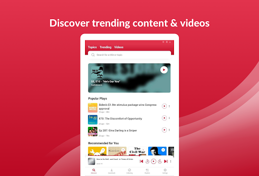 Offline Podcast App: Player FM screenshot