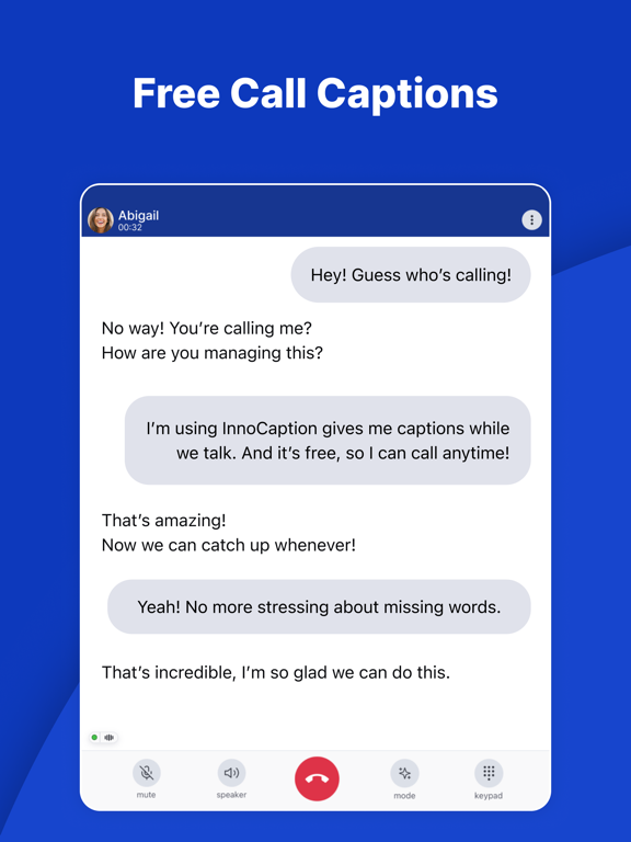 InnoCaption Live Call Captions screenshot