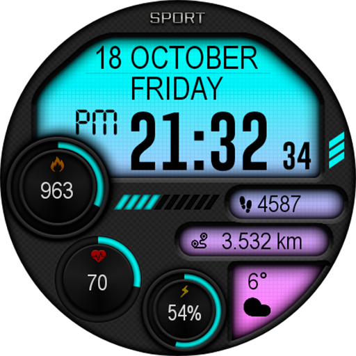 Digital Iwasa Watch Face screenshot