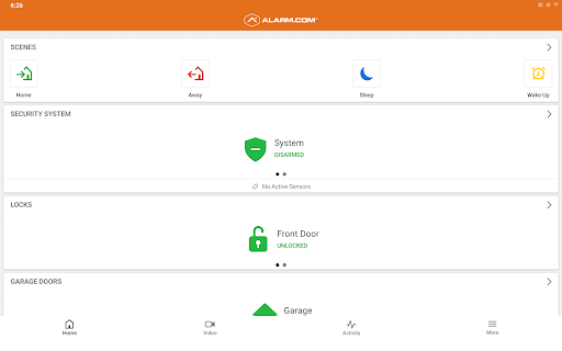 Alarm.com screenshot
