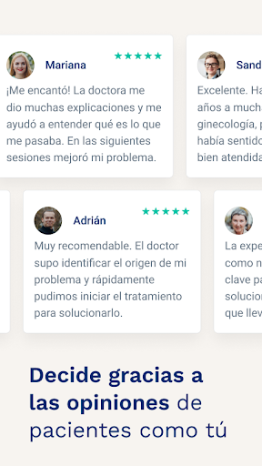Doctoralia: pide citas médicas screenshot