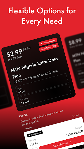 Rebtel: Recharges And Calls screenshot