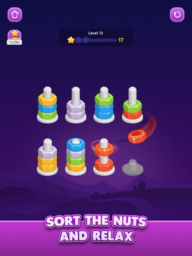 Nut Sort: Color Sorting Game screenshot