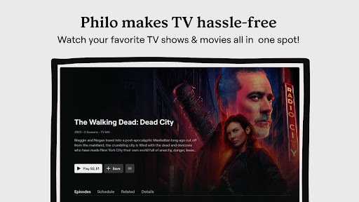 Philo: Shows, Movies, Live TV. screenshot
