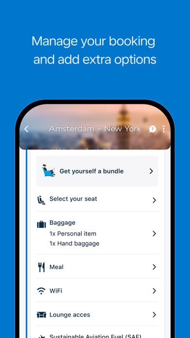 KLM - Book a flight screenshot