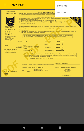 Weigh My Truck screenshot