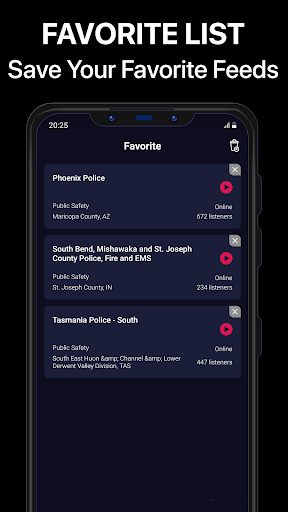 Police Scanner Pro - App screenshot