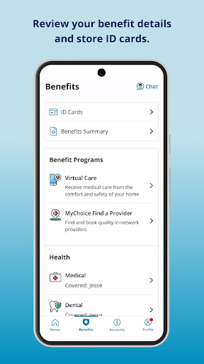 MyChoice Benefits screenshot