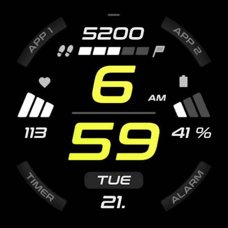 SPORT xR: Watch face screenshot