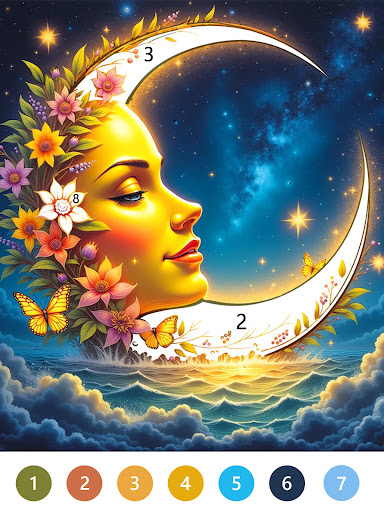 Fairytale Color by number game screenshot