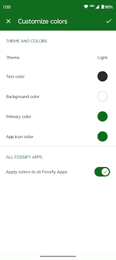 Fossify Thank You screenshot