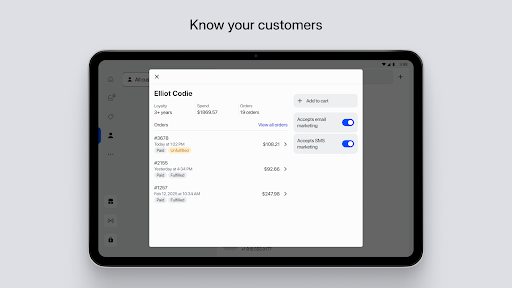 Shopify Point of Sale (POS) screenshot