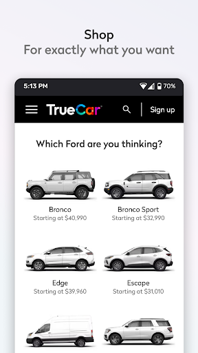 TrueCar Used Cars and New Cars screenshot
