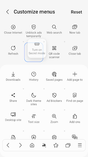 Samsung Internet Browser screenshot