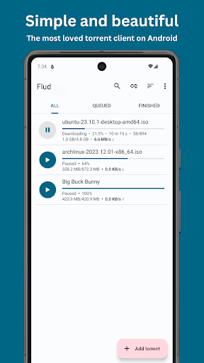 Flud - Torrent Downloader screenshot