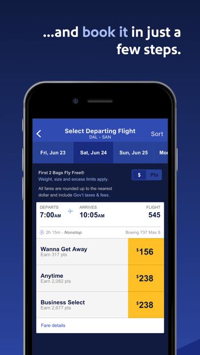 Southwest Airlines: Travel App screenshot