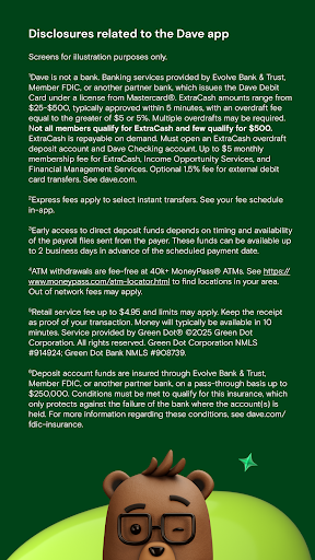 Dave - Fast Cash & Banking screenshot