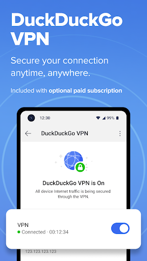 DuckDuckGo, Duck.ai, & VPN screenshot