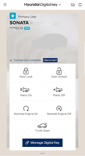 Hyundai Digital Key screenshot